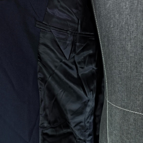 DKNY Sport Coat Mens 42R Navy Duran Quiet Luxury Business Casual Polished NWT - Picture 8 of 10